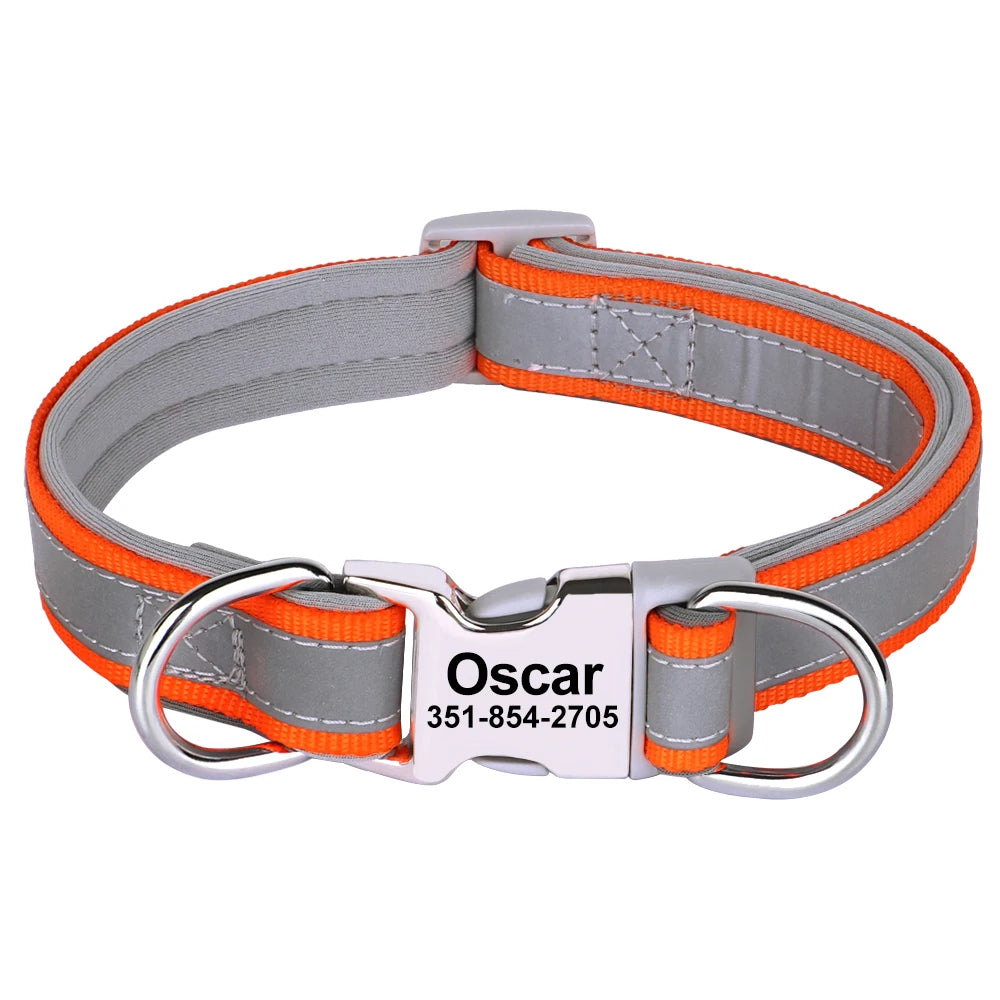 Personalized Reflective Dog Collars