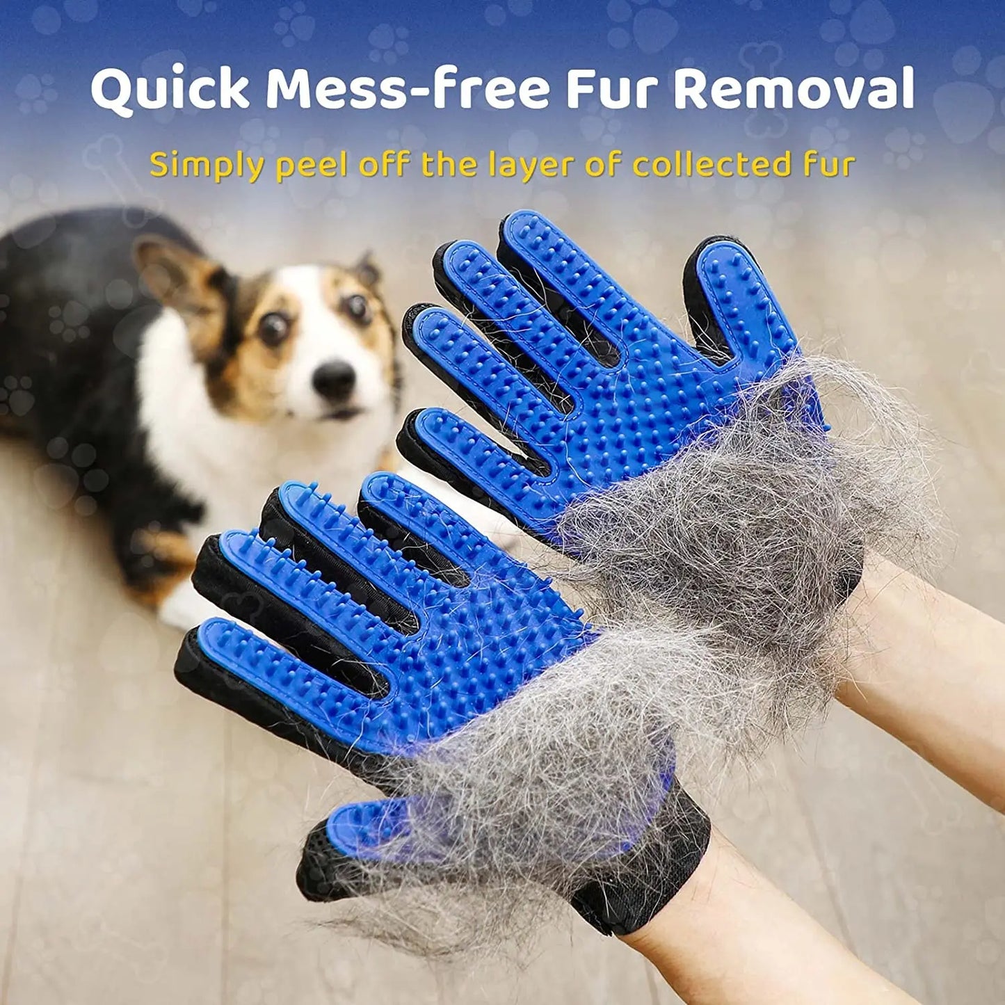 Pet Deshedding Grooming Glove For Dogs Cats