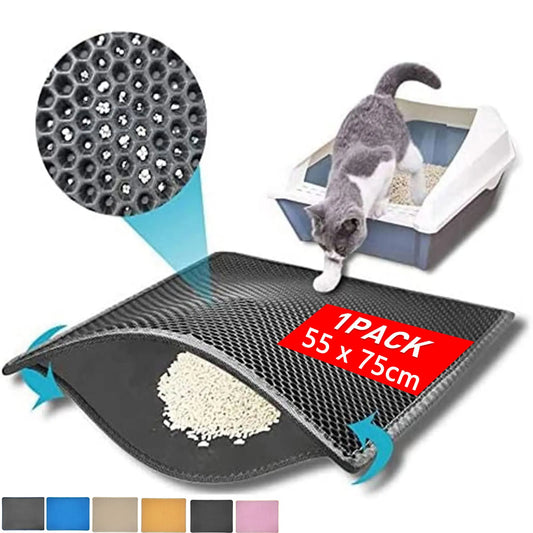 Waterproof Double Layer EVA Foldable Pet Cat Litter Mat