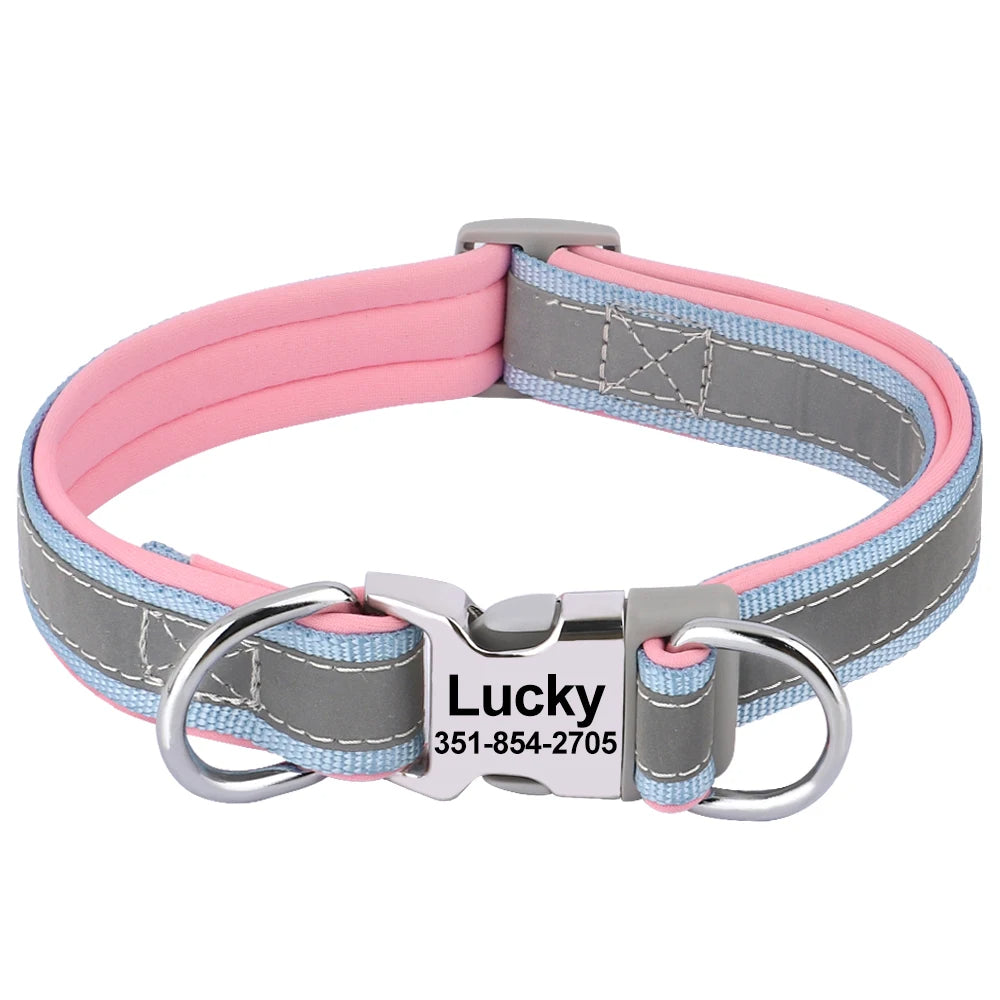 Personalized Reflective Dog Collars