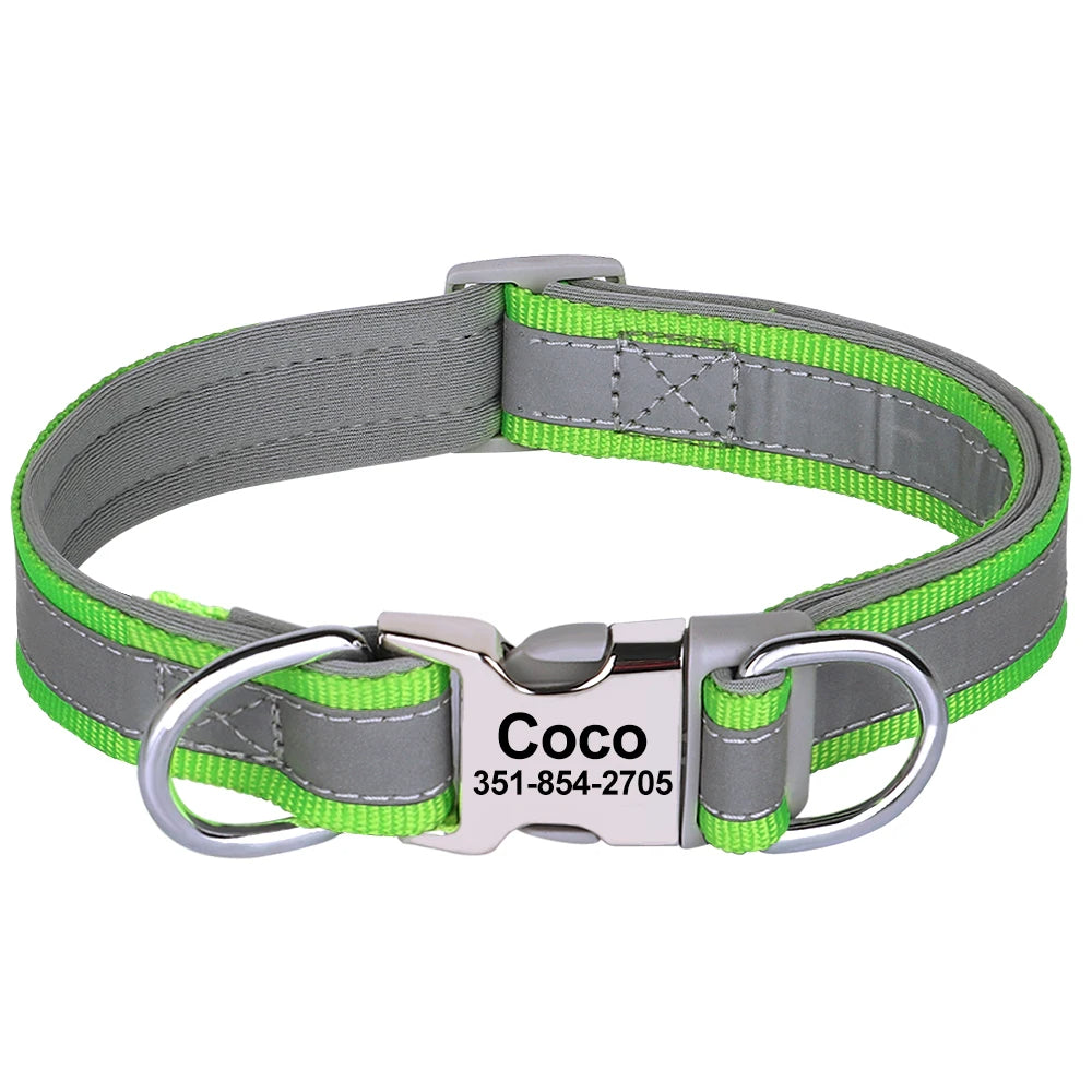 Personalized Reflective Dog Collars