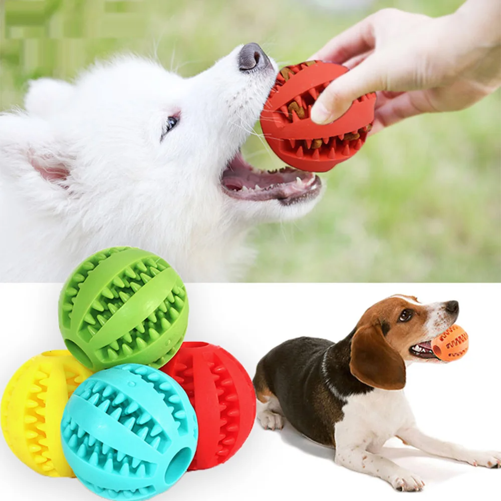 Pet Dog Toy Chew Ball Interactive Rubber Balls