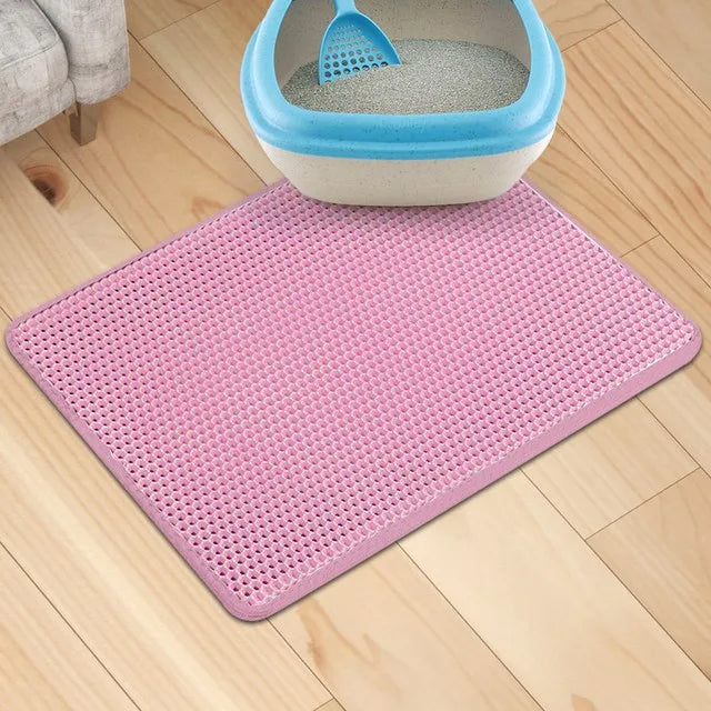 Waterproof Double Layer EVA Foldable Pet Cat Litter Mat