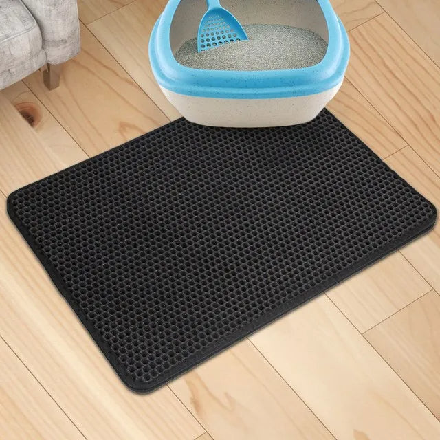 Waterproof Double Layer EVA Foldable Pet Cat Litter Mat