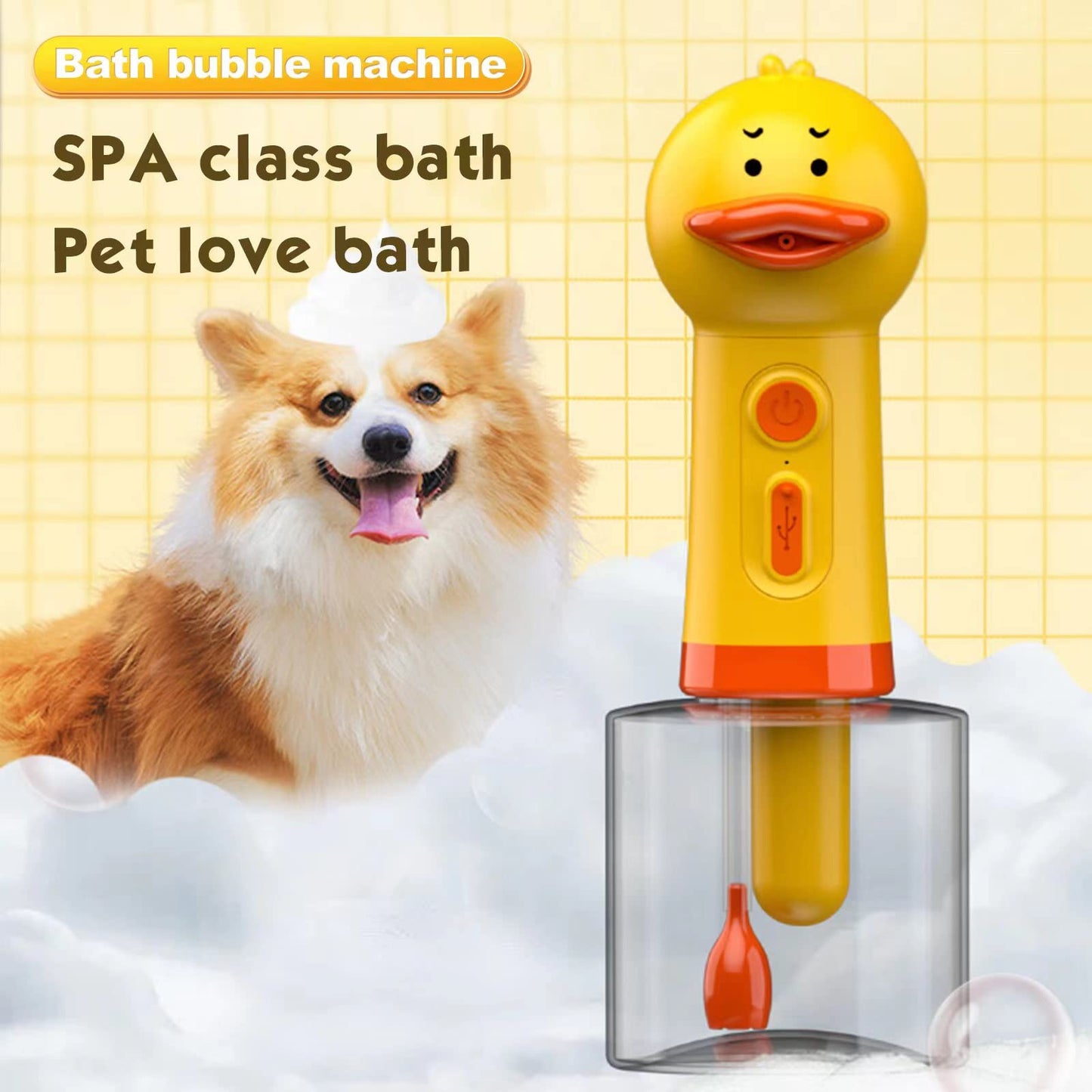 Electric Dog Cat Cleaning Foam Machine