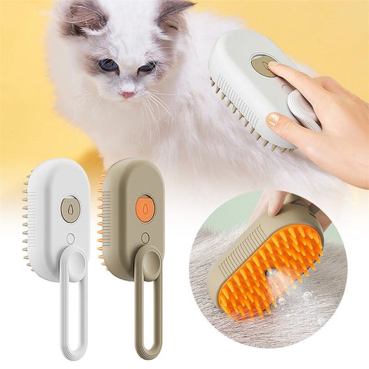 Pet Steam Brush, Cat Dog Grooming Comb