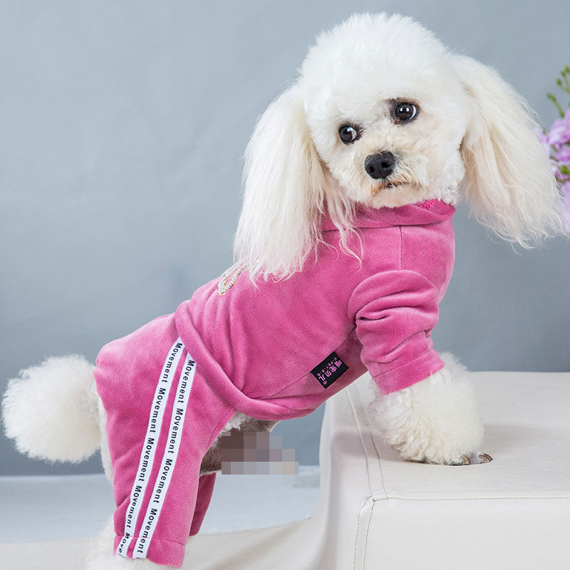 Dog Jumpsuit Warm Clothing For Small Dogs